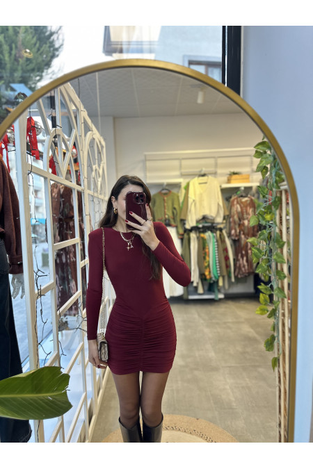 Drape Detaylı Elbise