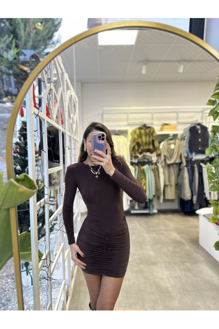 Drape Detaylı Elbise