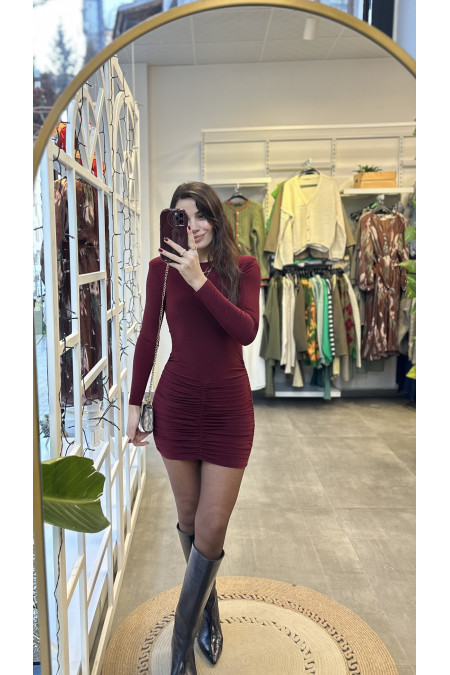 Drape Detaylı Elbise