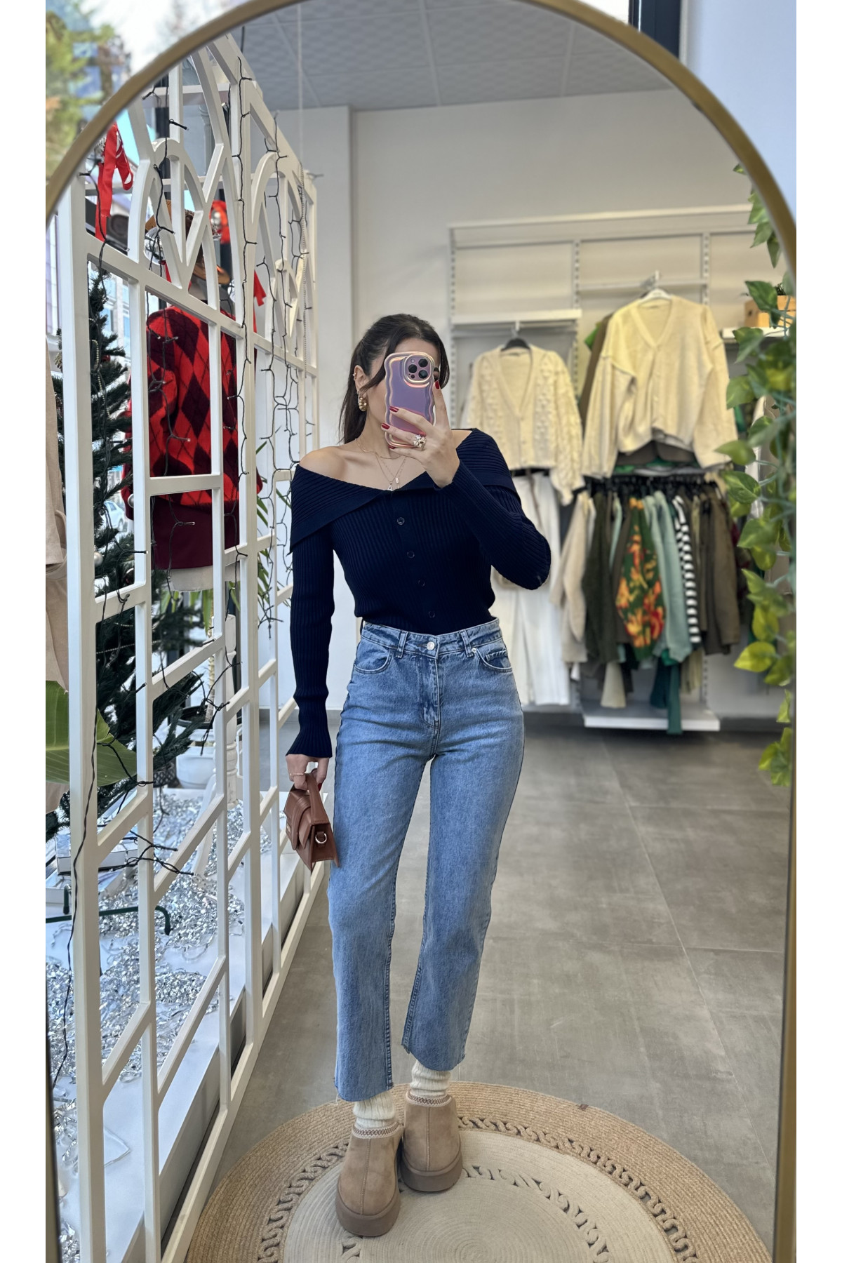 Orijinal Marka Kayık Yaka Bluz