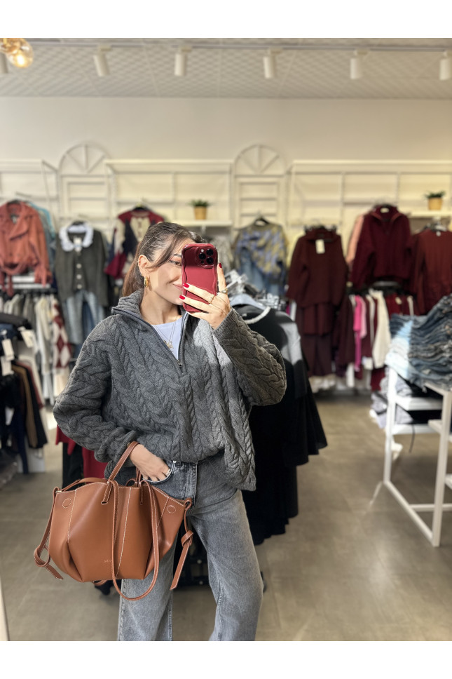 Fermuarlı Premium Kazak 2