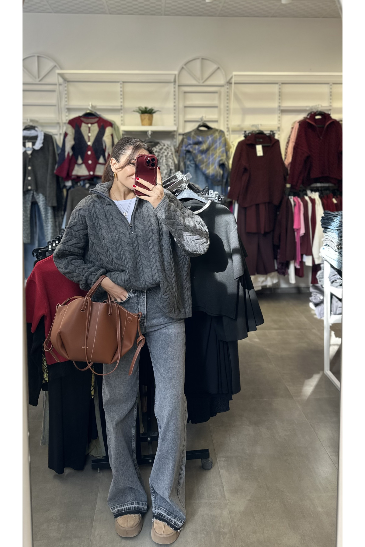 Fermuarlı Premium Kazak