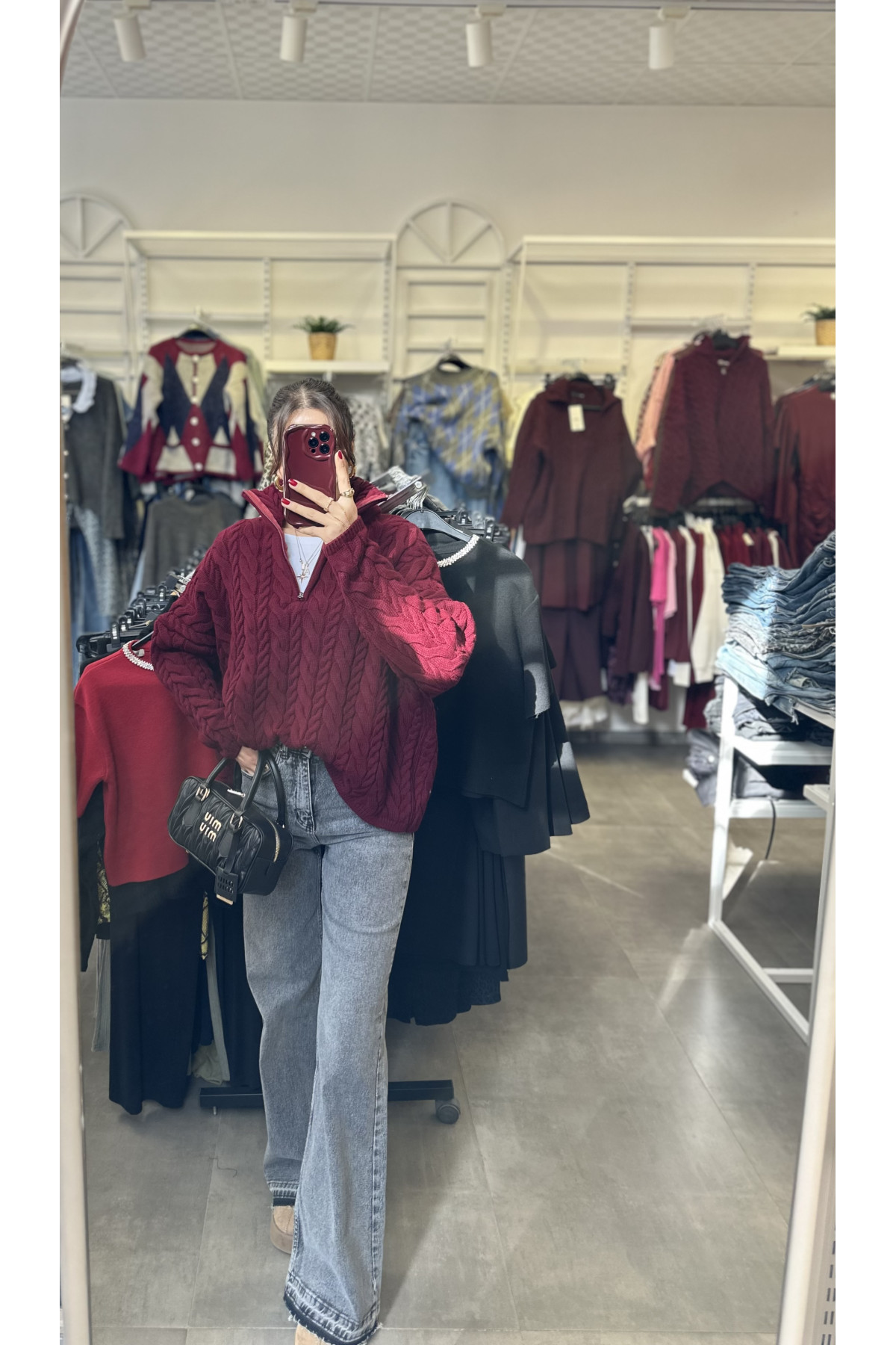 Fermuarlı Premium Kazak