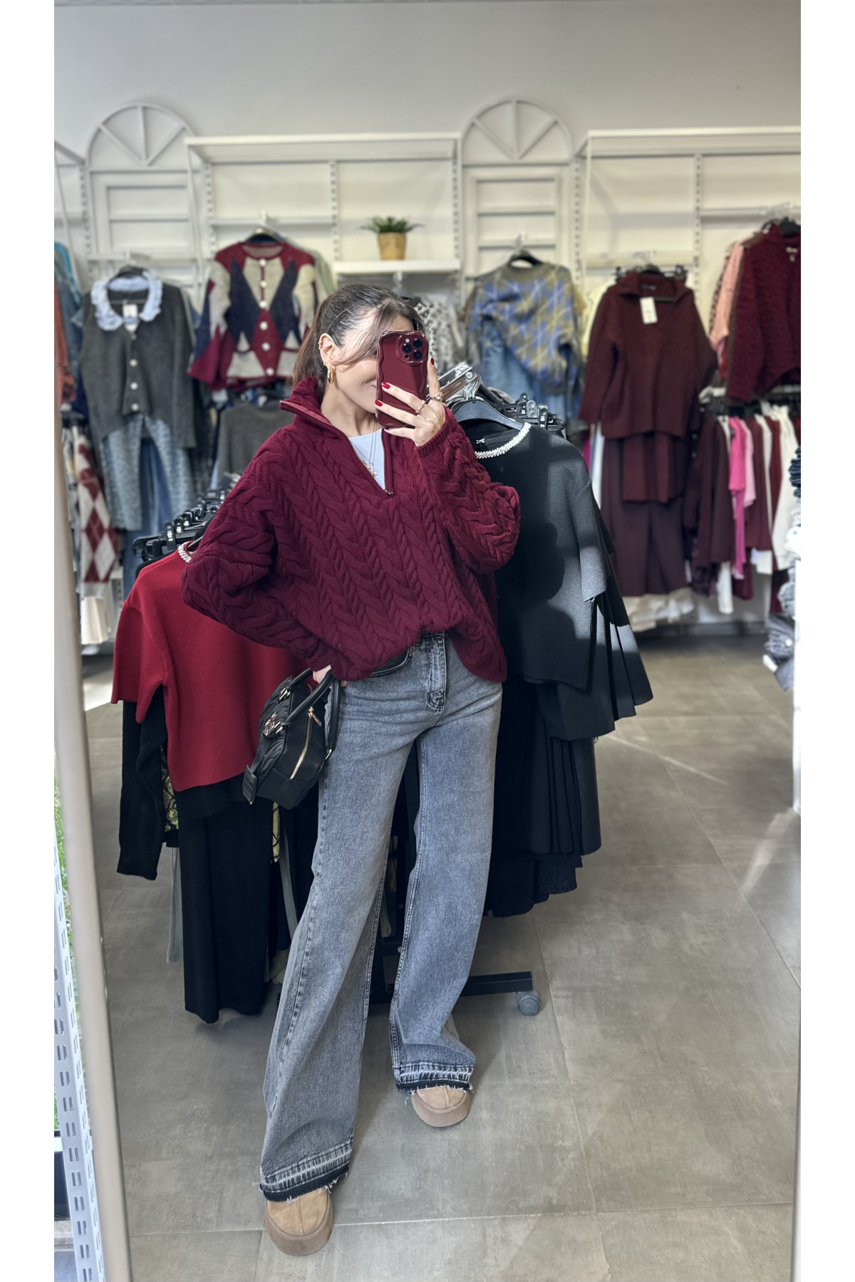 Fermuarlı Premium Kazak