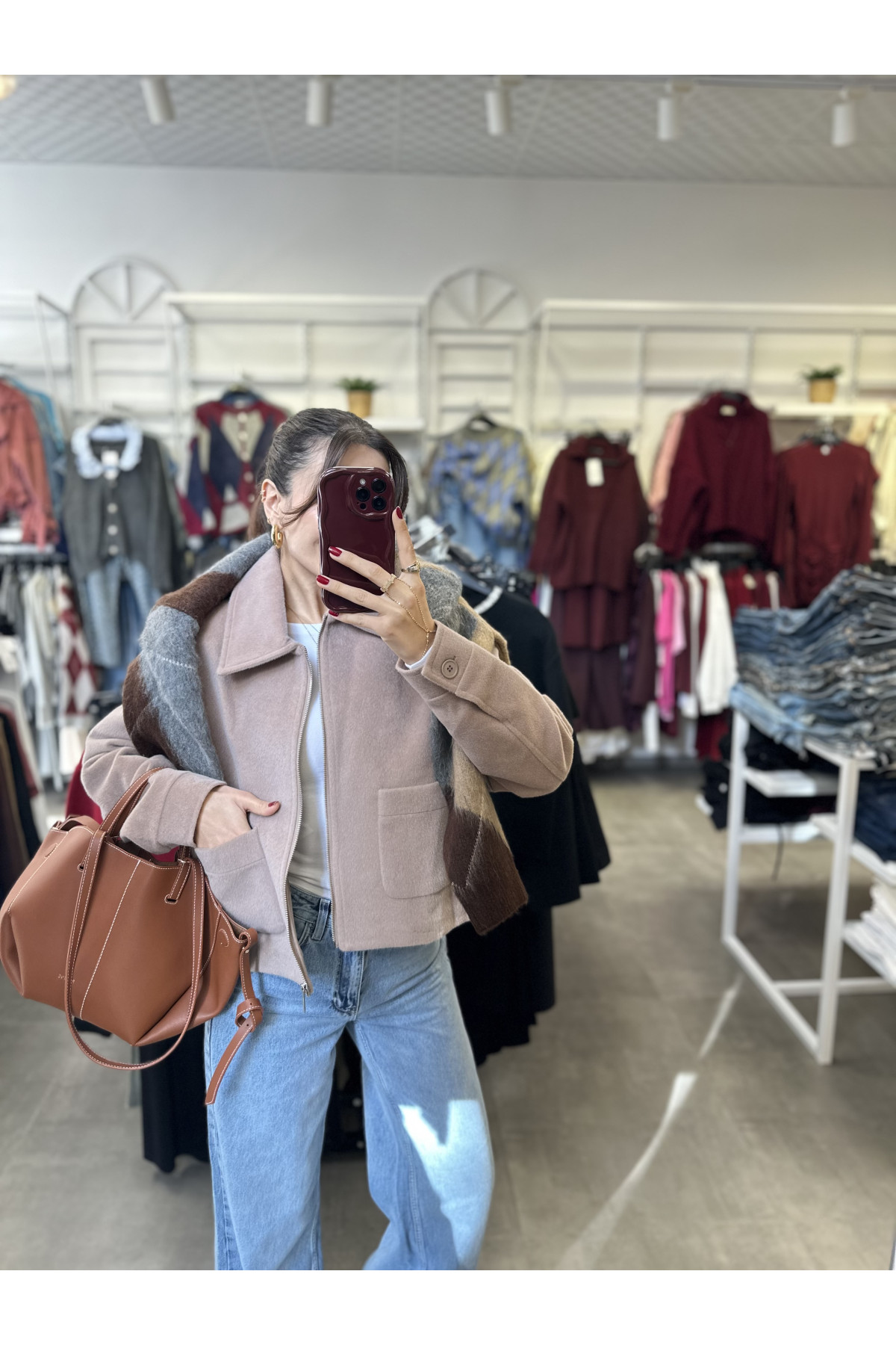 Yün Kaşa Cepli Premium Ceket