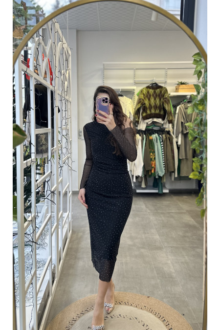 Taşlı Kalem Elbise