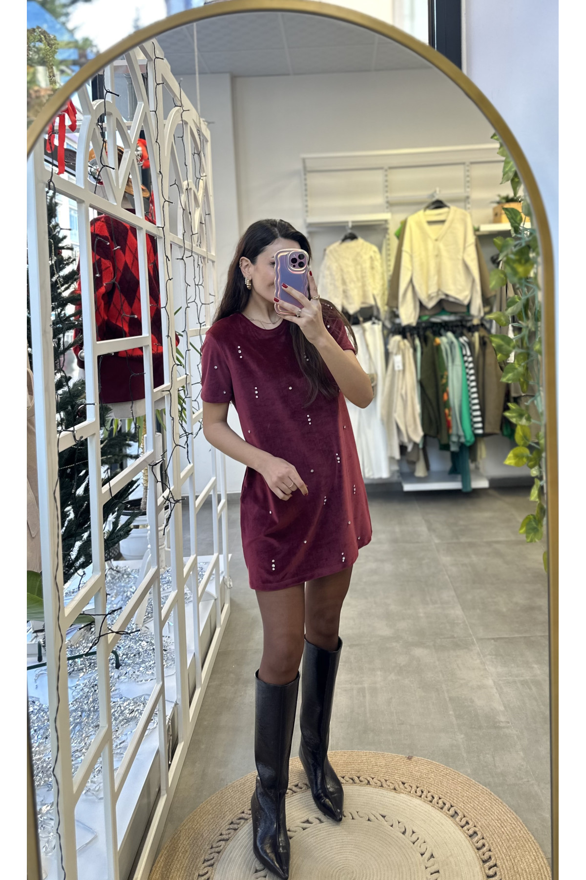 Premium Taşlı Elbise