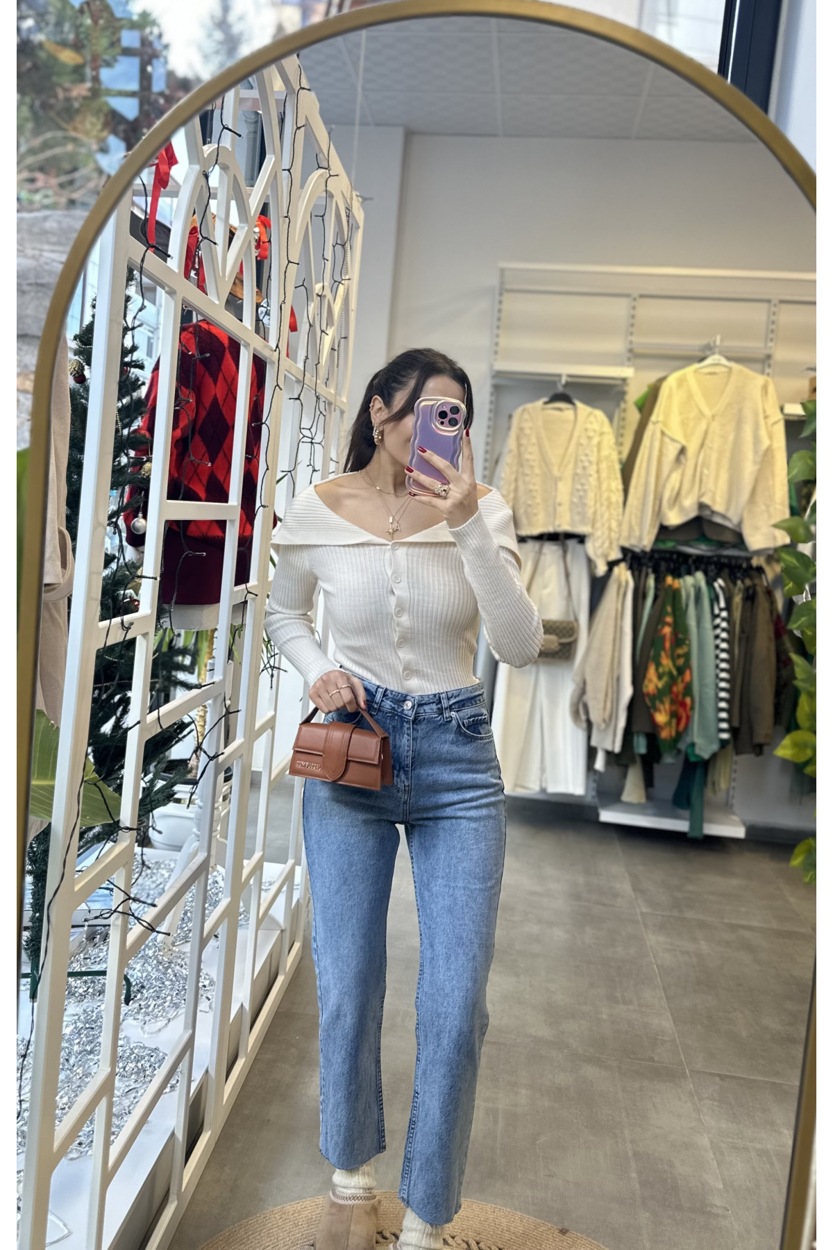 Orijinal Marka Kayık Yaka Bluz