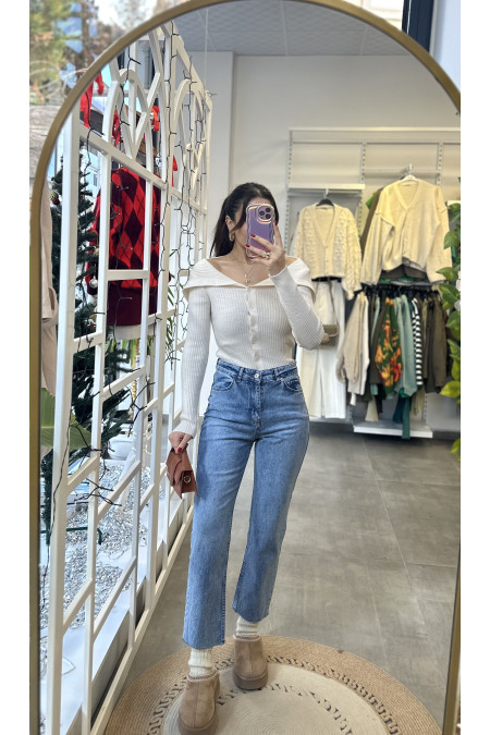 Orijinal Marka Kayık Yaka Bluz