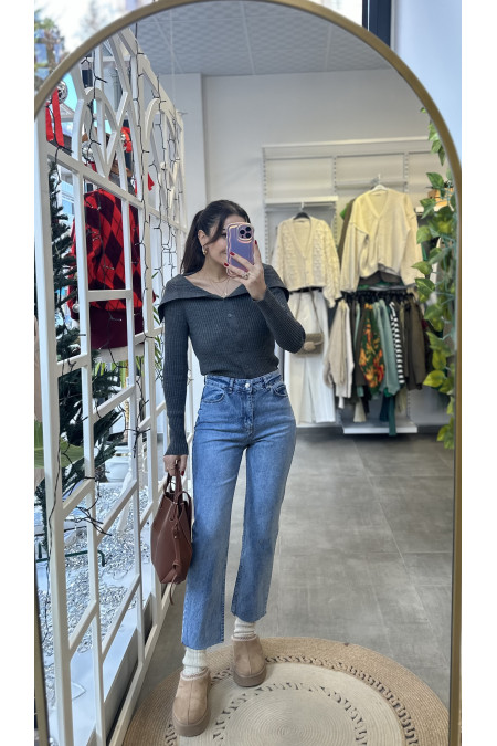 Orijinal Marka Kayık Yaka Bluz